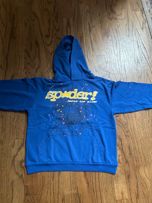 Sp5der TC blue hoodie