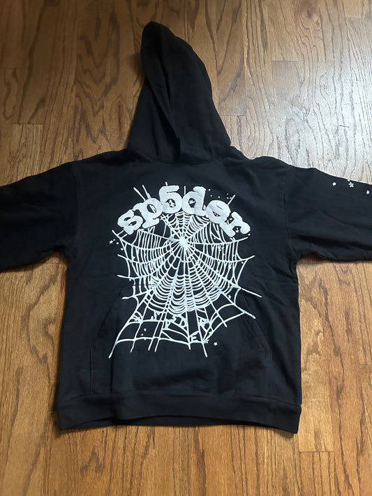 Sp5der OG web hoodie black