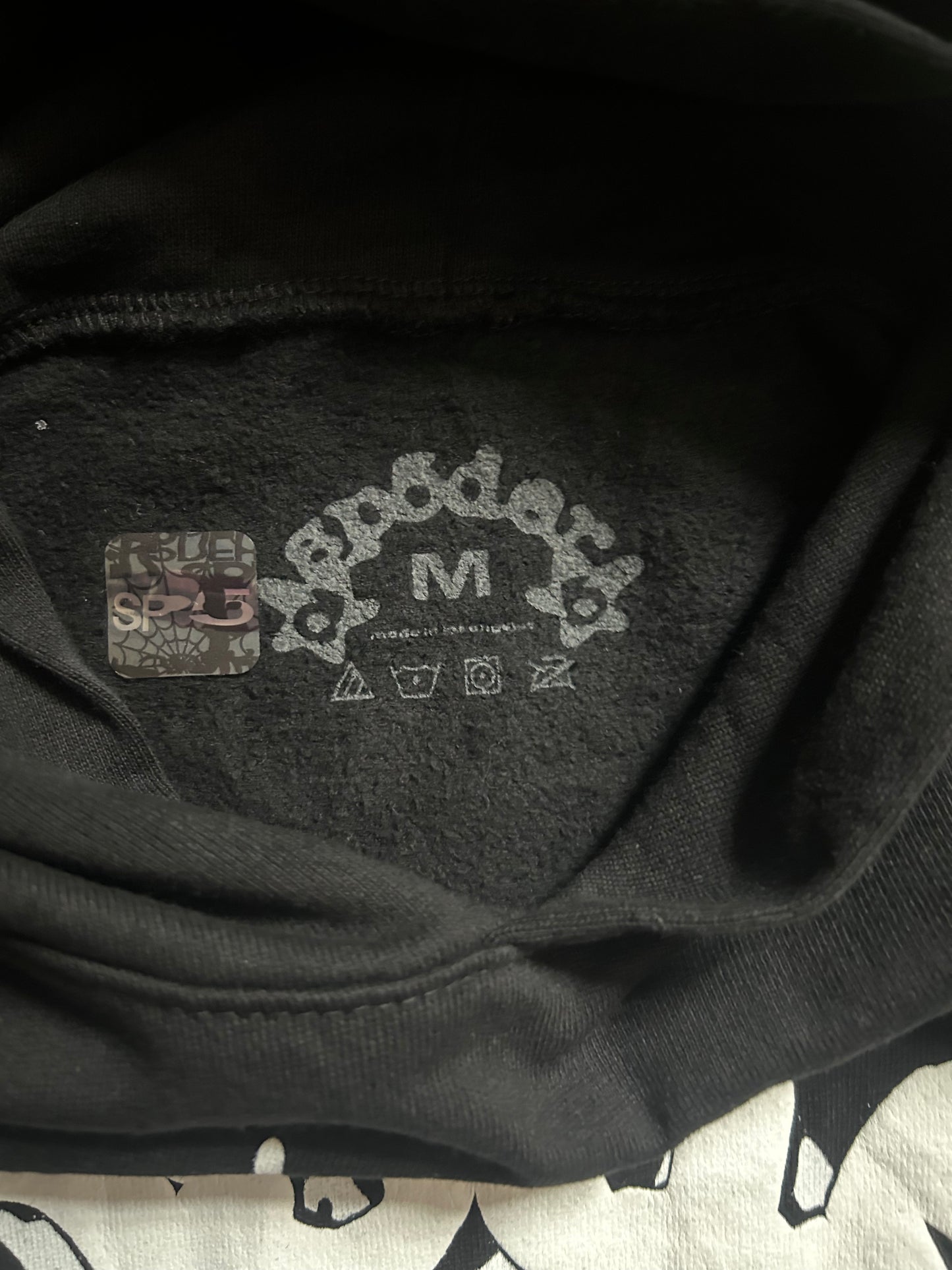 Sp5der OG web hoodie black