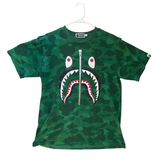 BAPE Colors Shark T-shirt Green