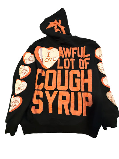 Awful Lot Of Cough Syrup OG Valentines Hoodie